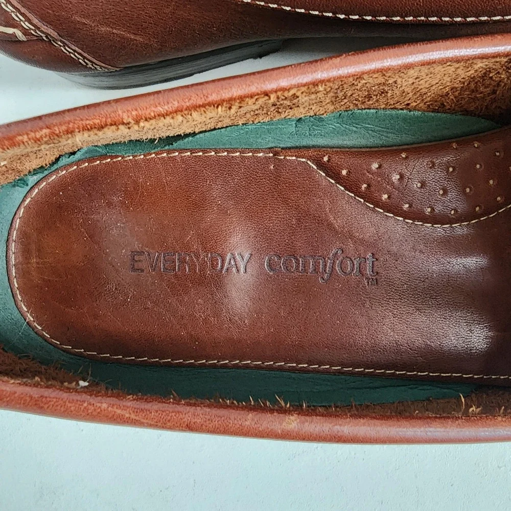 Richfield Everyday Comfort Mens 11 Brown Leather Tassel Loafer Brazil *READ*